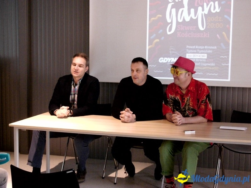 Konferencja prasowa poświęcona przygotowaniom do gdyńskiego Sylwestra.