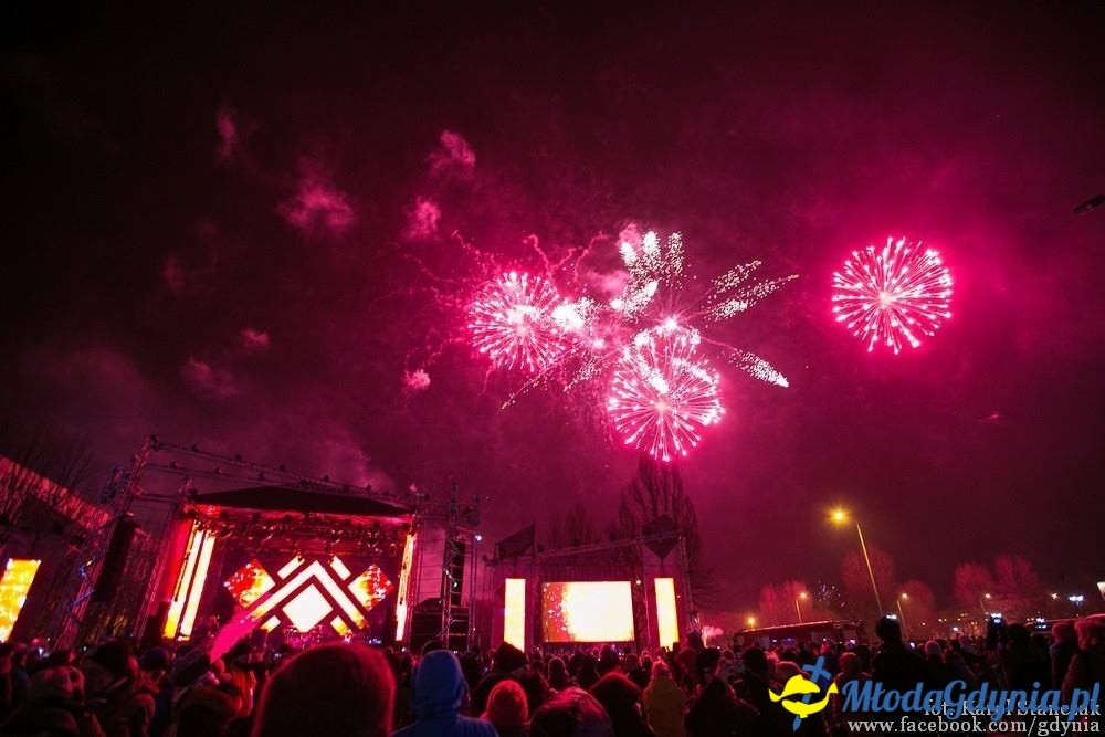 Gdynia powitała Nowy 2016 rok