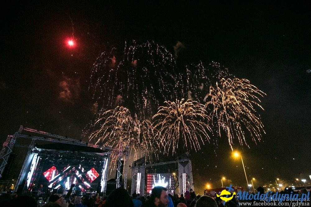 Gdynia powitała Nowy 2016 rok