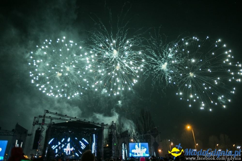 Gdynia powitała Nowy 2016 rok