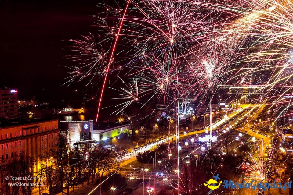 Gdynia powitała Nowy 2016 rok
