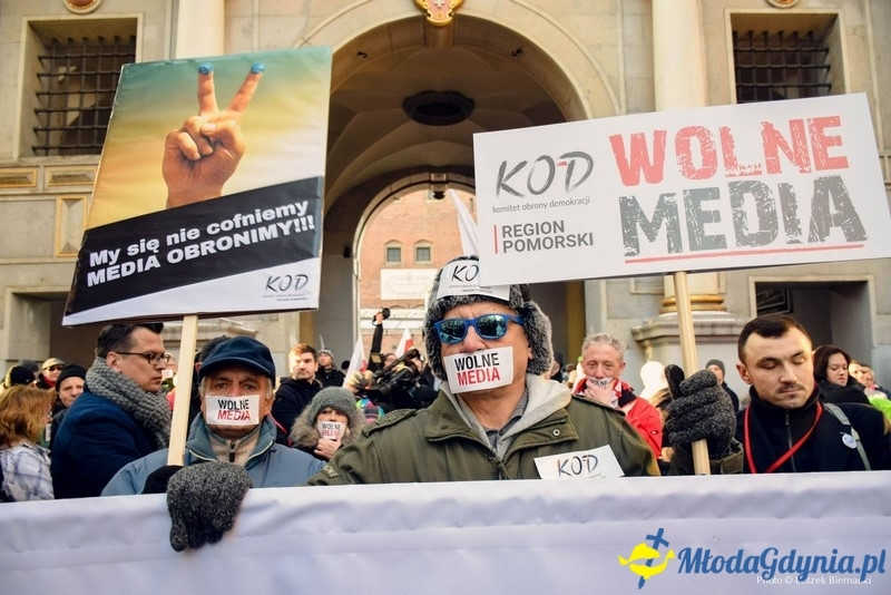 Wolne media - Demonstracja w obronie mediów publicznych