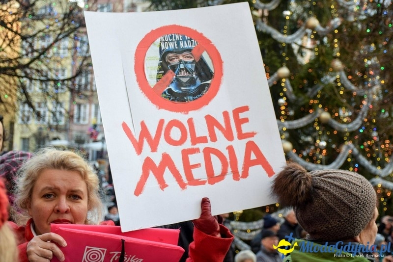 Wolne media - Demonstracja w obronie mediów publicznych