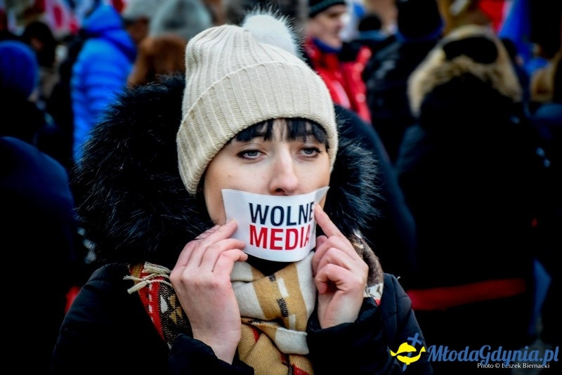 Wolne media - Demonstracja w obronie mediów publicznych
