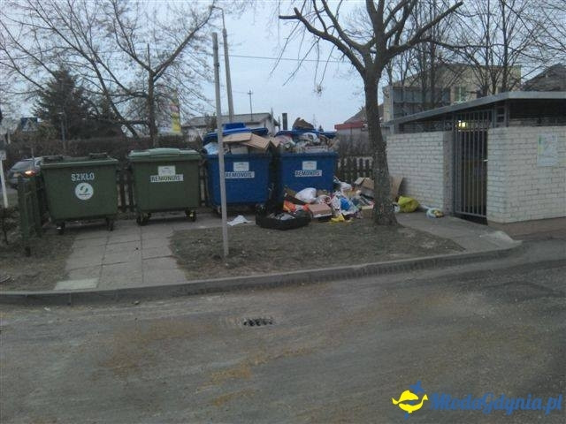 Śmieci w Gdyni po świętach 2015