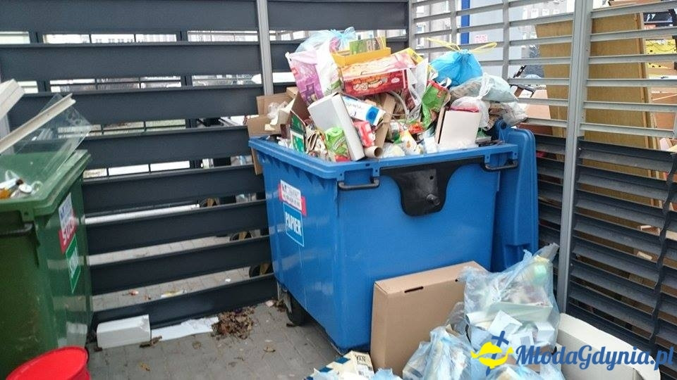 Śmieci w Gdyni po świętach 2015