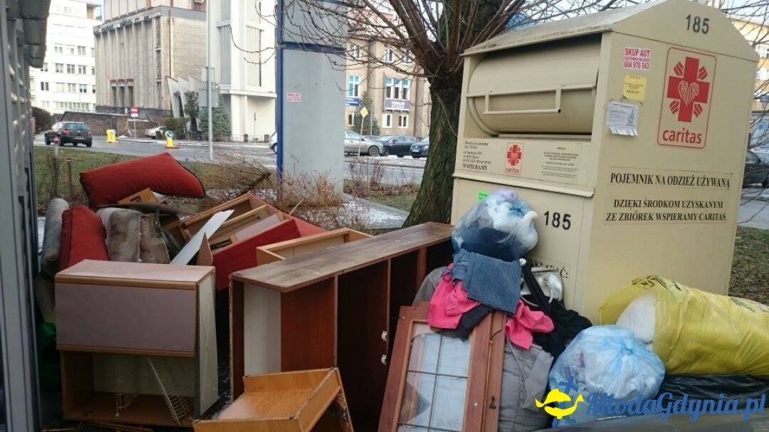 Śmieci w Gdyni po świętach 2015