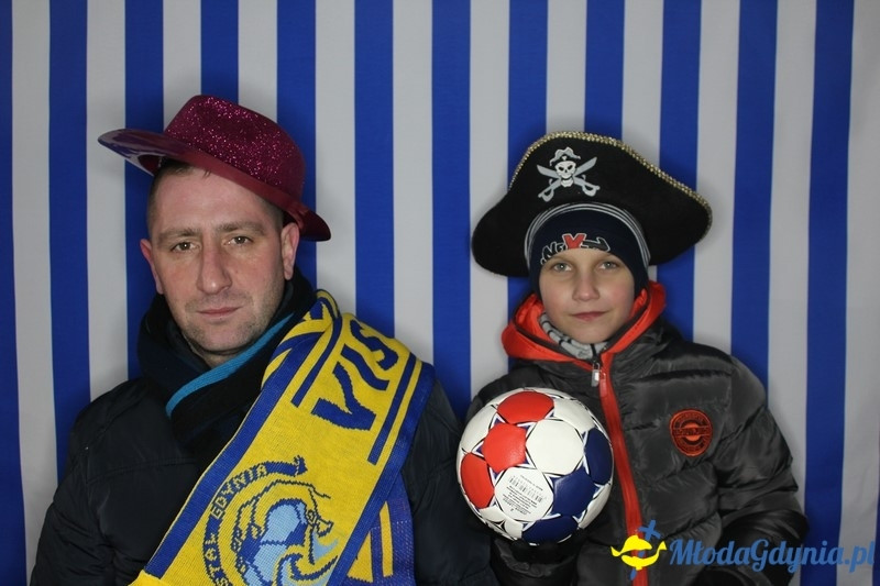 Vistal Gdynia - selfi na meczu