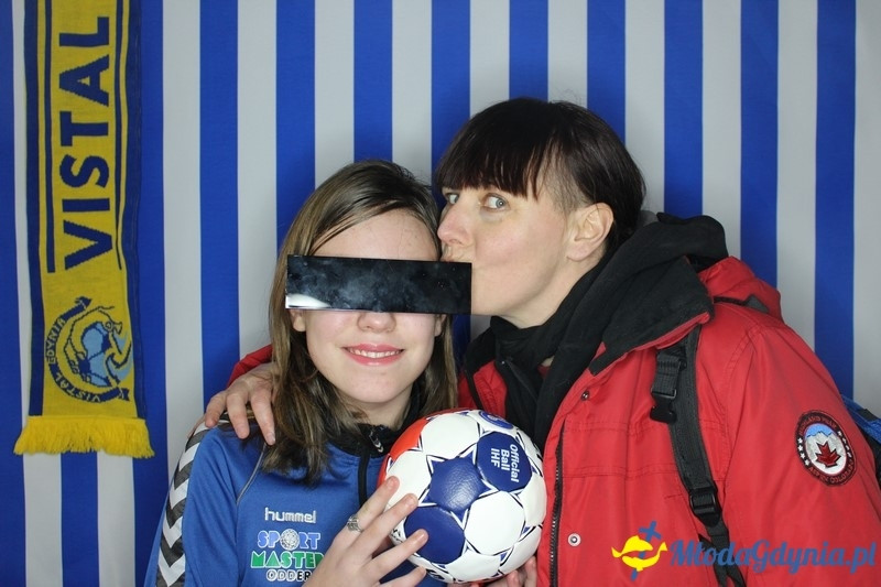 Vistal Gdynia - selfi na meczu