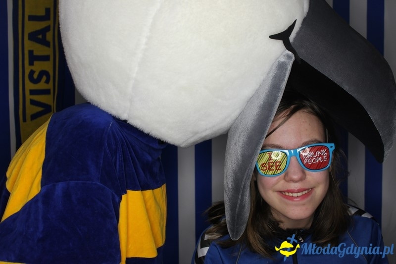 Vistal Gdynia - selfi na meczu