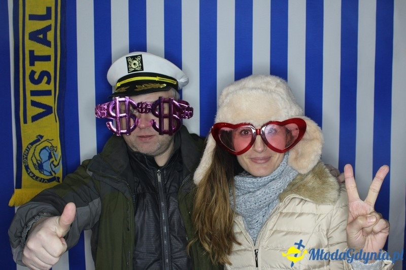 Vistal Gdynia - selfi na meczu