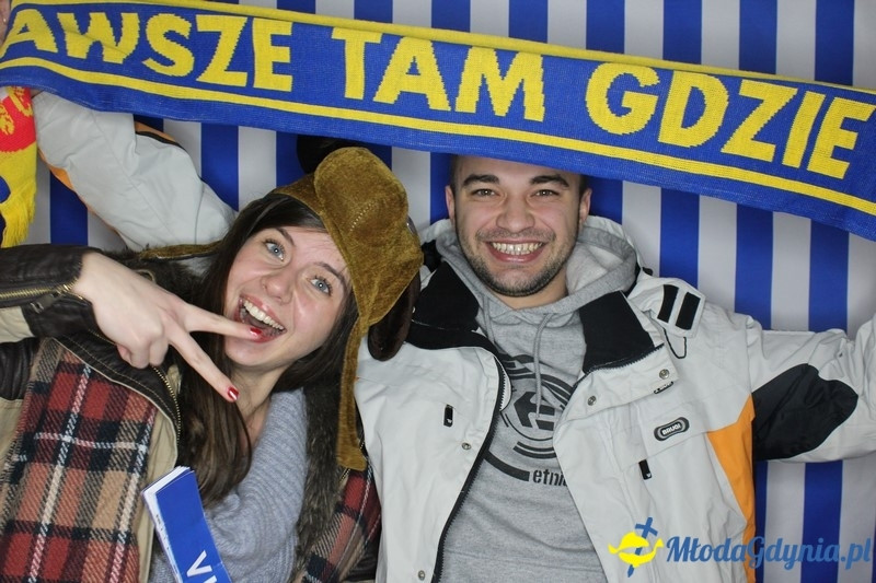 Vistal Gdynia - selfi na meczu