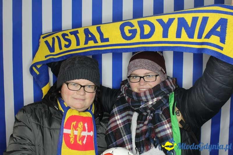 Vistal Gdynia - selfi na meczu