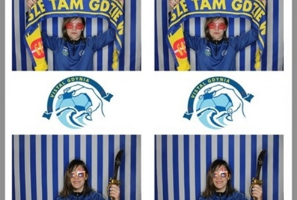 Vistal Gdynia - selfi na meczu