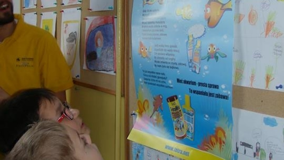 AKWARIUM w Szkole Podstawowej w Pogórzu