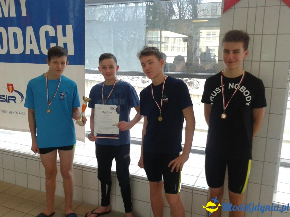 Drużynowe Mistrzostwa Gdyńskich Szkół w Pływaniu 21.01.16.