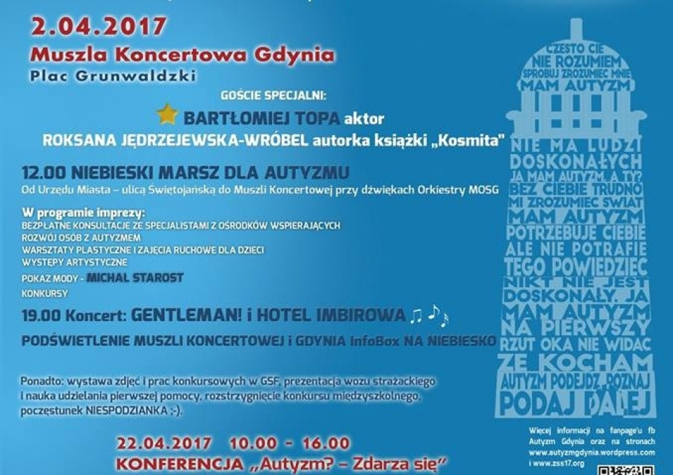 Autyzm - zdarza się - przemarsz w Gdyni 02.04.2017