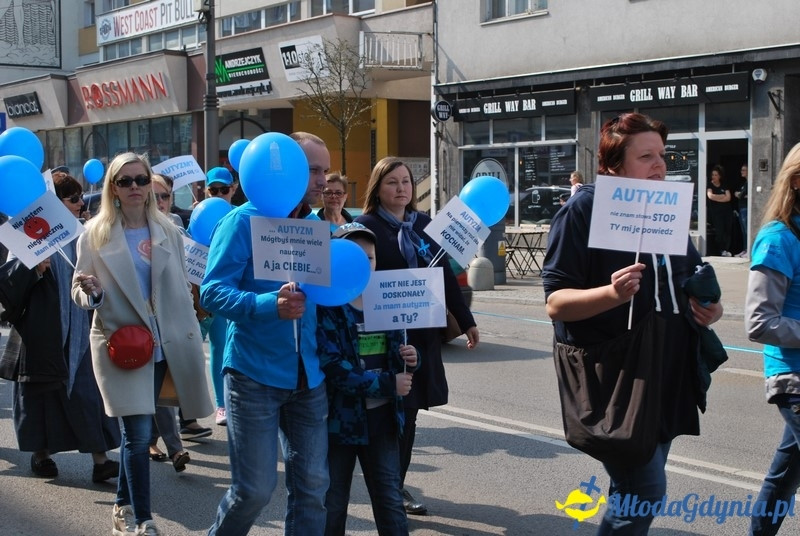 Autyzm - zdarza się - przemarsz w Gdyni 02.04.2017