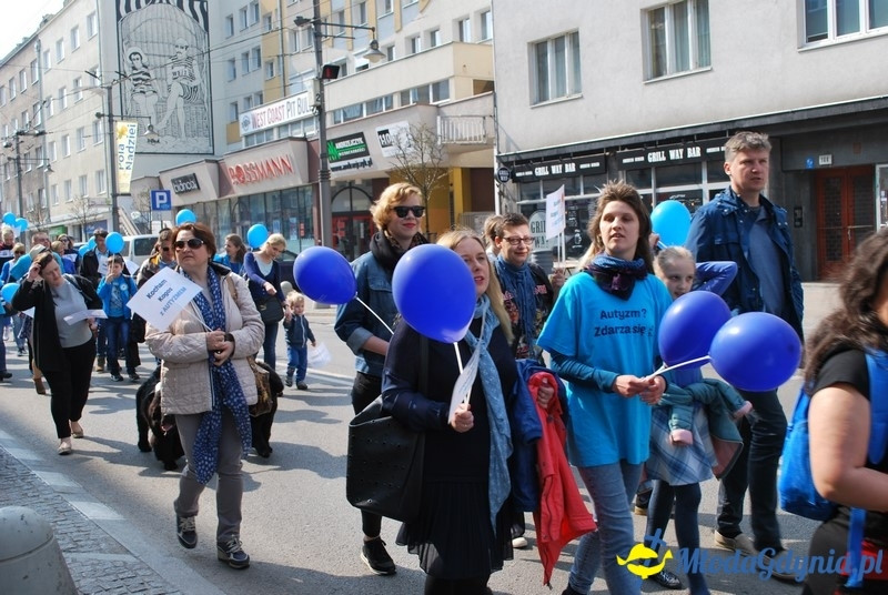 Autyzm - zdarza się - przemarsz w Gdyni 02.04.2017