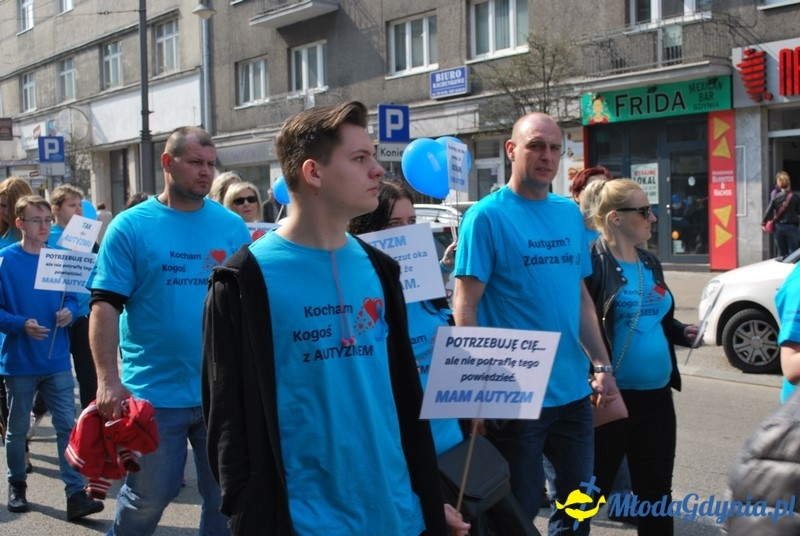 Autyzm - zdarza się - przemarsz w Gdyni 02.04.2017