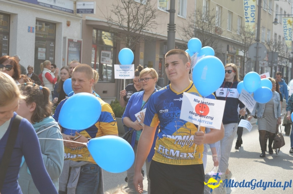 Autyzm - zdarza się - przemarsz w Gdyni 02.04.2017 ( II )
