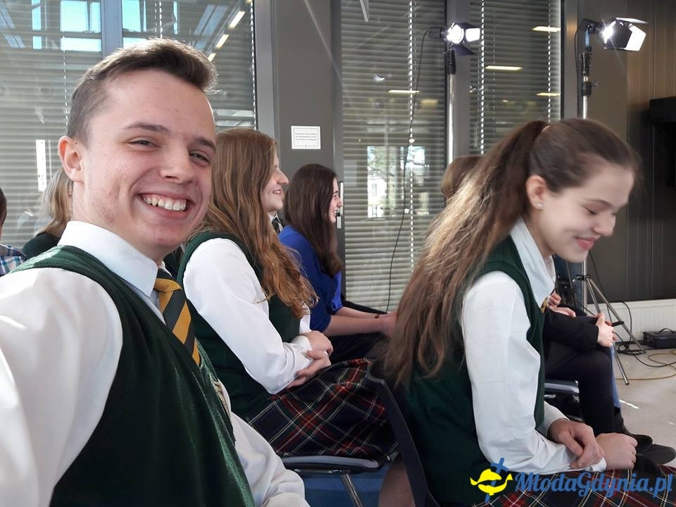 ZSJ - Szymon Stemski z Gimnazjum oraz Marta Raszczyk z Liceum w TVP Gdańsk