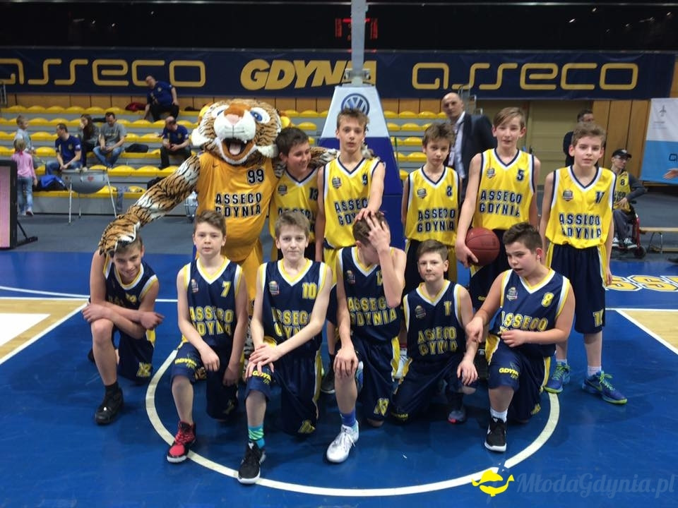Asseco Gdynia Junior na meczu z Rosą Radom
