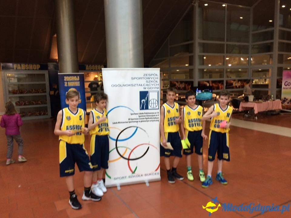 Asseco Gdynia Junior na meczu z Rosą Radom