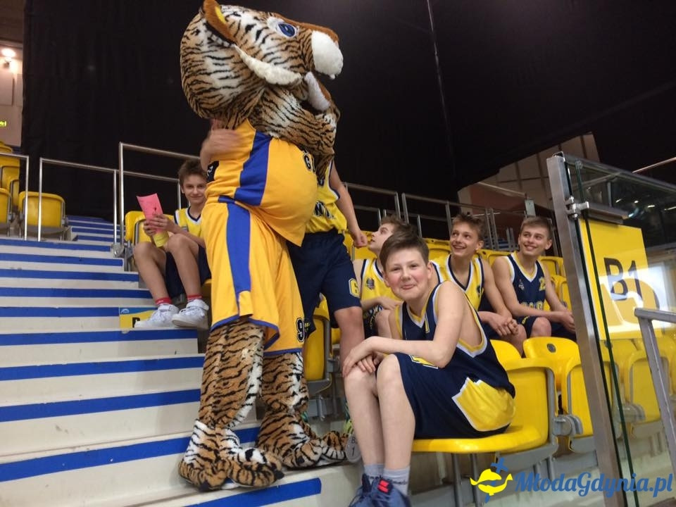 Asseco Gdynia Junior na meczu z Rosą Radom
