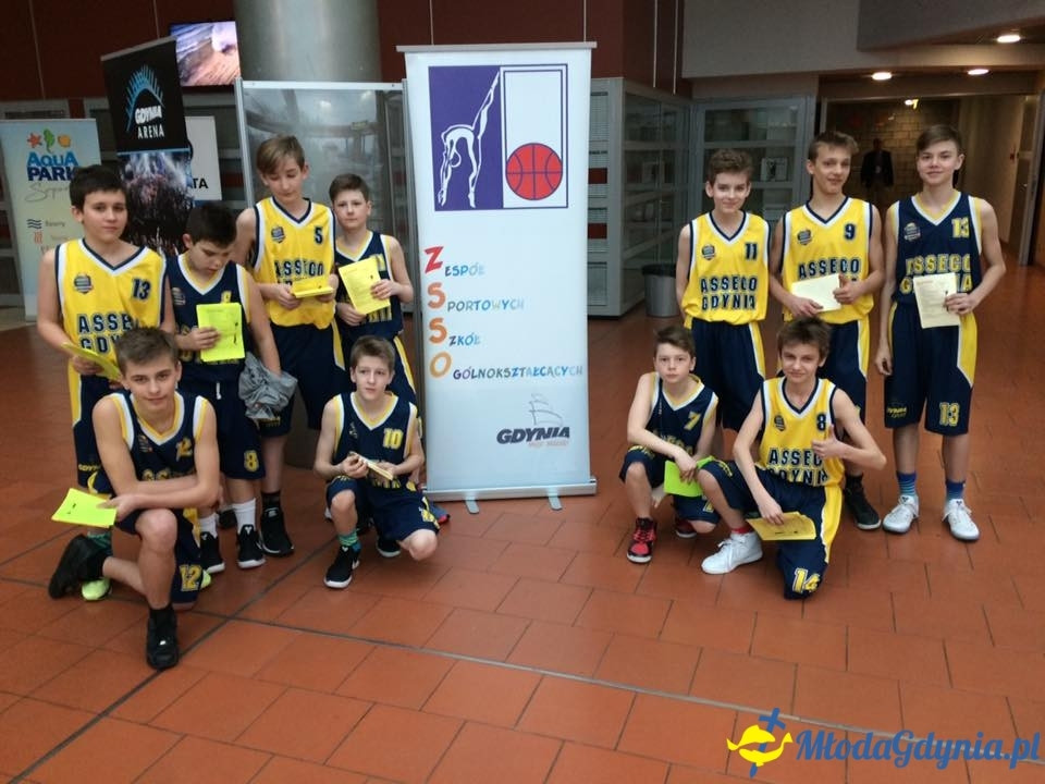 Asseco Gdynia Junior na meczu z Rosą Radom