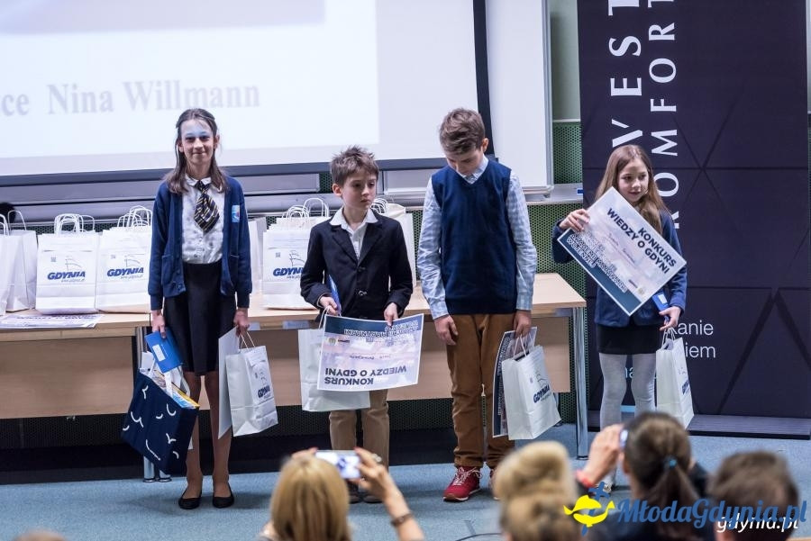 Konkurs wiedzy o Gdyni 2017 - wręczenie nagród