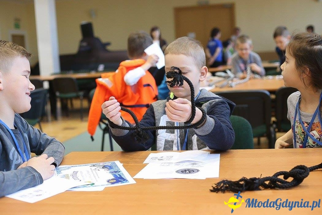 Przyszli kapitanowie i żeglarze - 3 zajęcia UMO AMW. Warsztaty