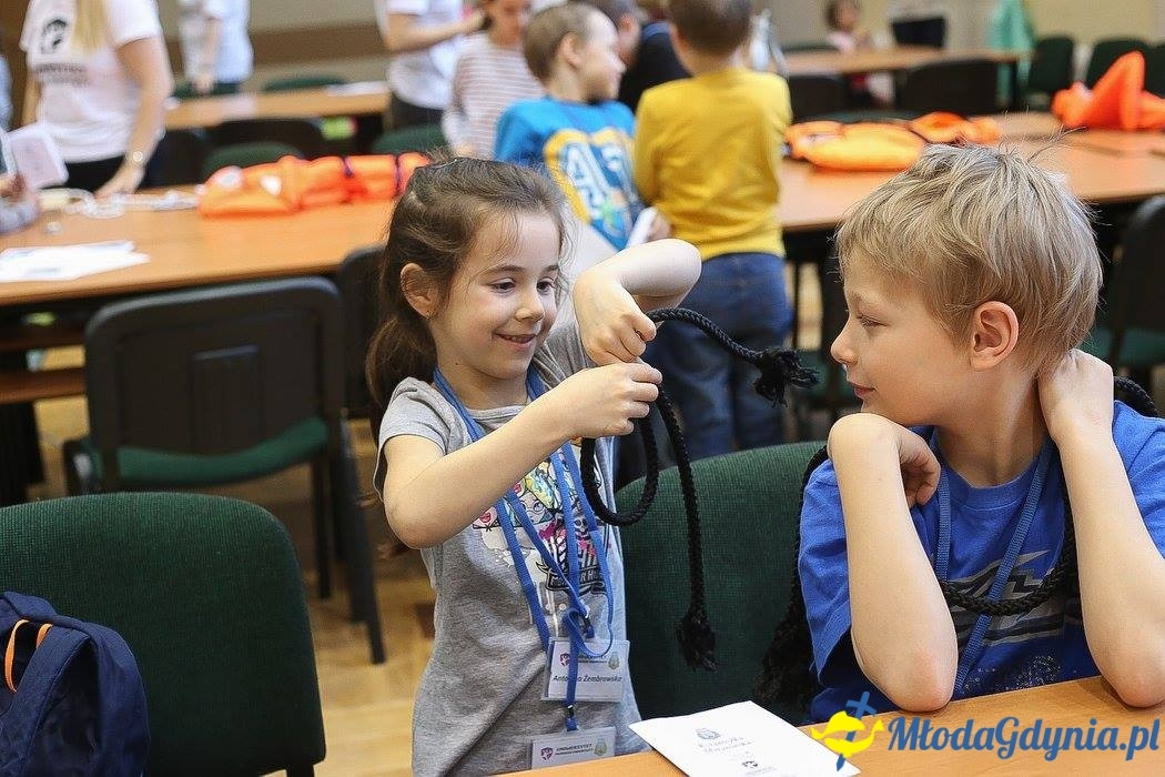 Przyszli kapitanowie i żeglarze - 3 zajęcia UMO AMW. Warsztaty