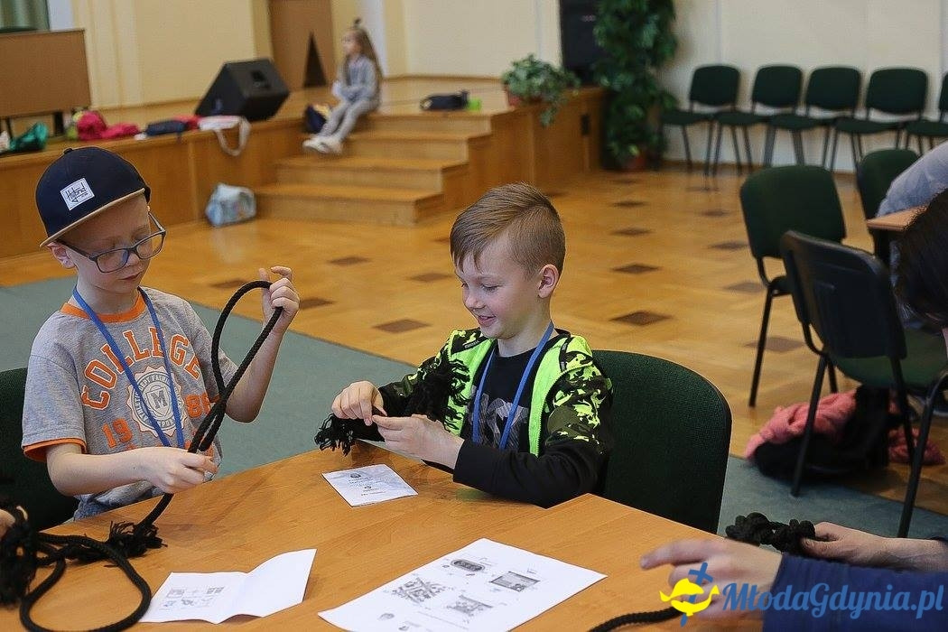 Przyszli kapitanowie i żeglarze - 3 zajęcia UMO AMW. Warsztaty
