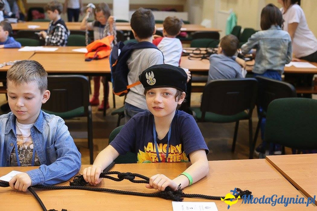 Przyszli kapitanowie i żeglarze - 3 zajęcia UMO AMW. Warsztaty