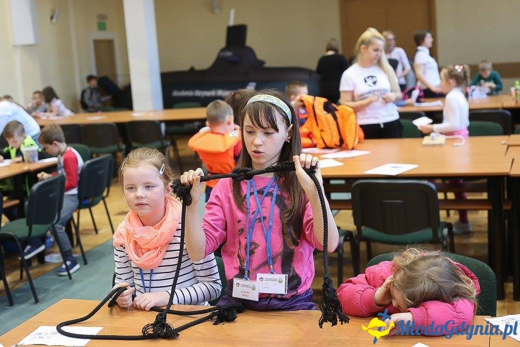 Przyszli kapitanowie i żeglarze - 3 zajęcia UMO AMW. Warsztaty