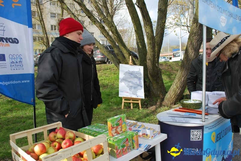 European Cycling Challenge - stoisko promocyjne przy Morskiej