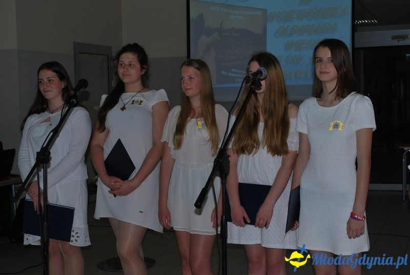 III Wojewódzka Olimpiada Wiedzy o Świętym Jania Pawle II - Gimnazjum w Kosakowie 12.06.2017