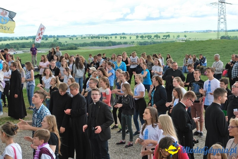 Przystań na chwilę - procesja - Góra Św. Jana Pawła II do Bazyliki