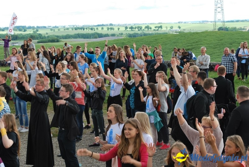 Przystań na chwilę - procesja - Góra Św. Jana Pawła II do Bazyliki