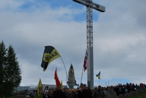 Przystań na chwilę - procesja - Góra Św. Jana Pawła II do Bazyliki
