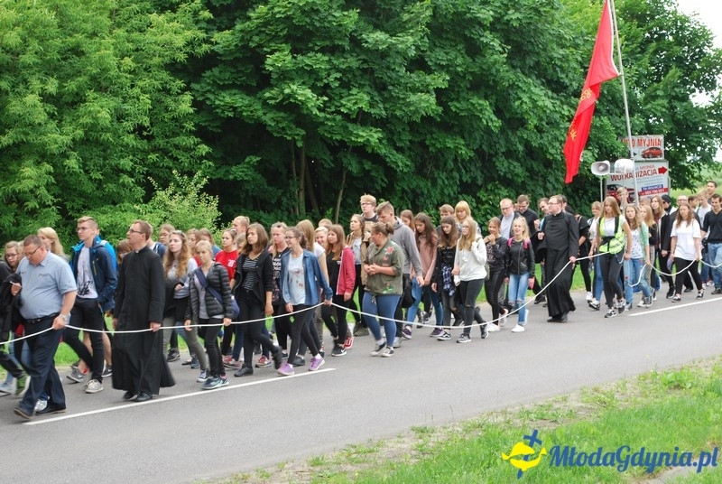 Przystań na chwilę - procesja - Góra Św. Jana Pawła II do Bazyliki