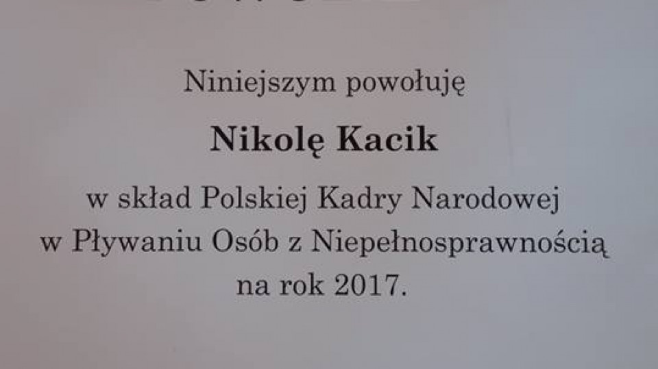 Nikola Kacik z rekordem Polski