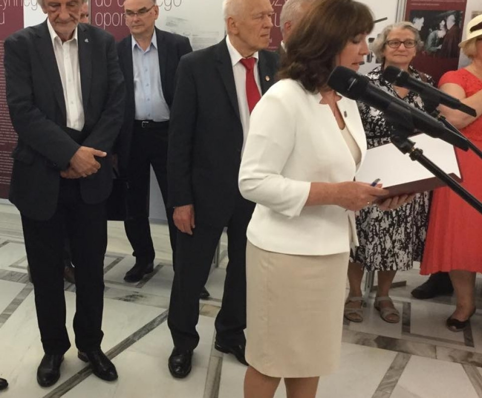 Solidarność Walcząca - wystawa w Sejmi z inicjatywy poseł Małgorzaty Zwiercan