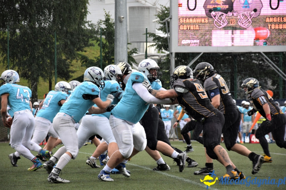  Seahawks Gdynia B vs. Angels Toruń Mecz Futbolu Amerykańskiego
