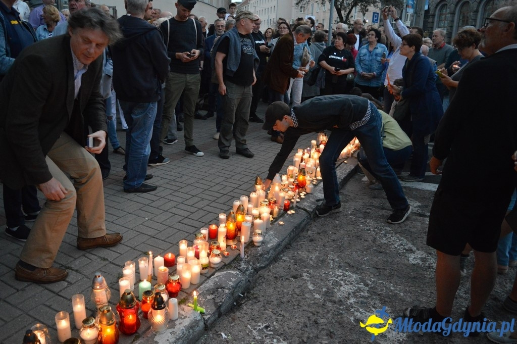 Protest przed Sądem Rejonowym w Gdyni