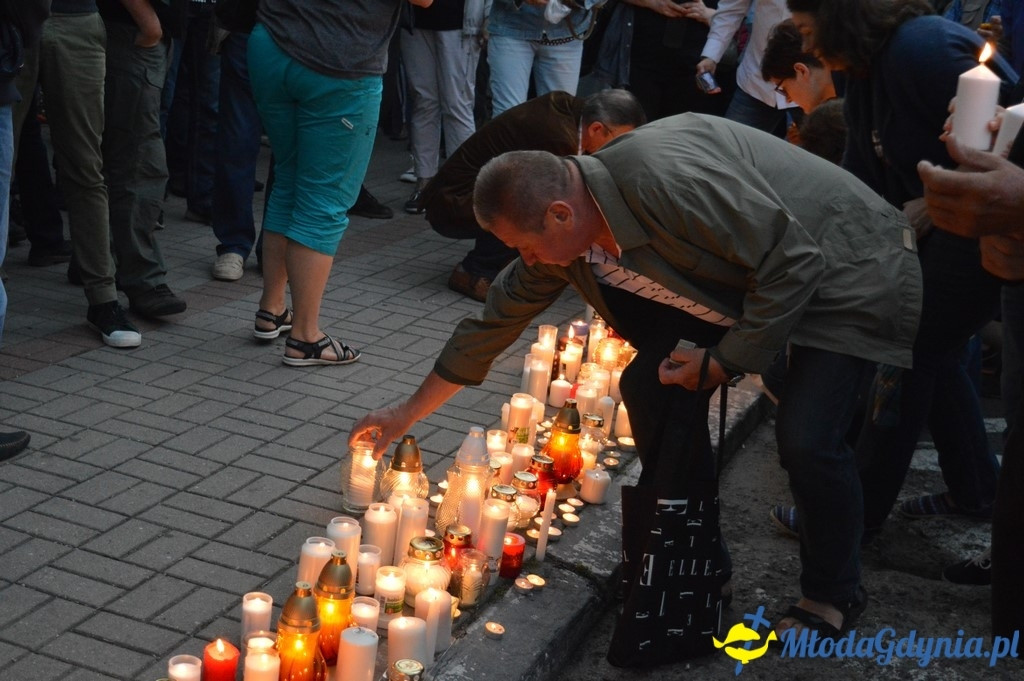 Protest przed Sądem Rejonowym w Gdyni