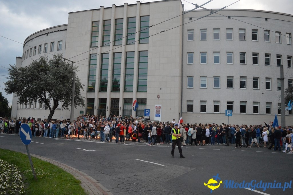 Protest przed Sądem Rejonowym w Gdyni