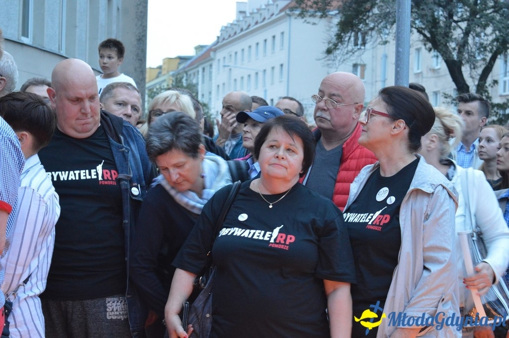 Protest przed Sądem Rejonowym w Gdyni