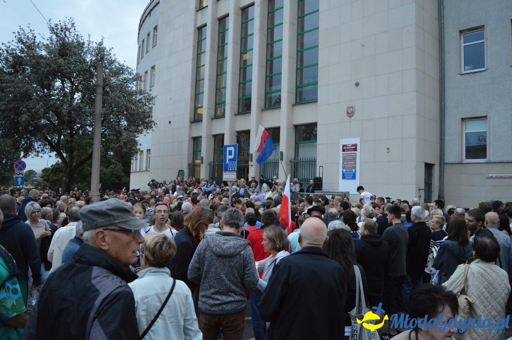 Protest przed Sądem Rejonowym w Gdyni
